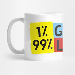 genius vs lucky Mug